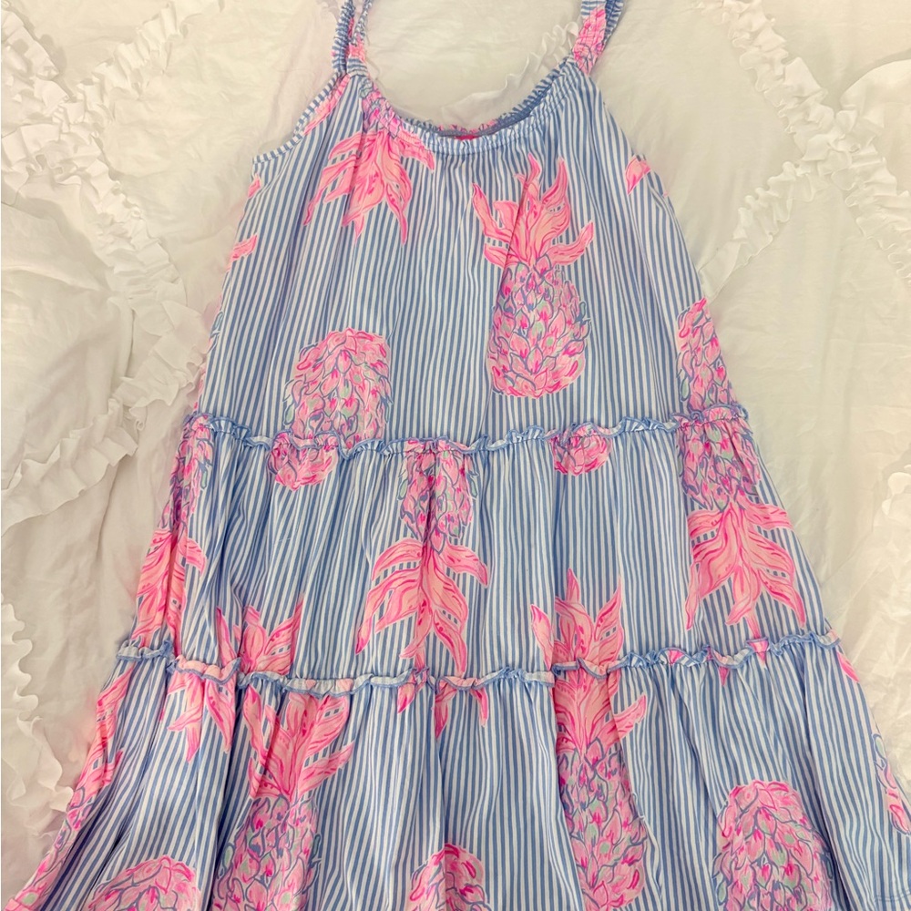 Lilly Pulitzer Blue and Pink Striped Dress